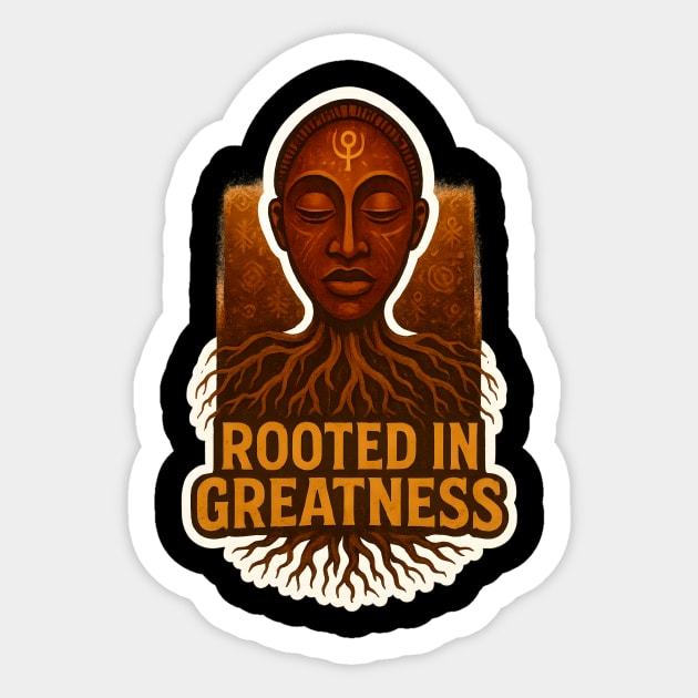 Rooted In Greatness Sticker by Roots In Royalty